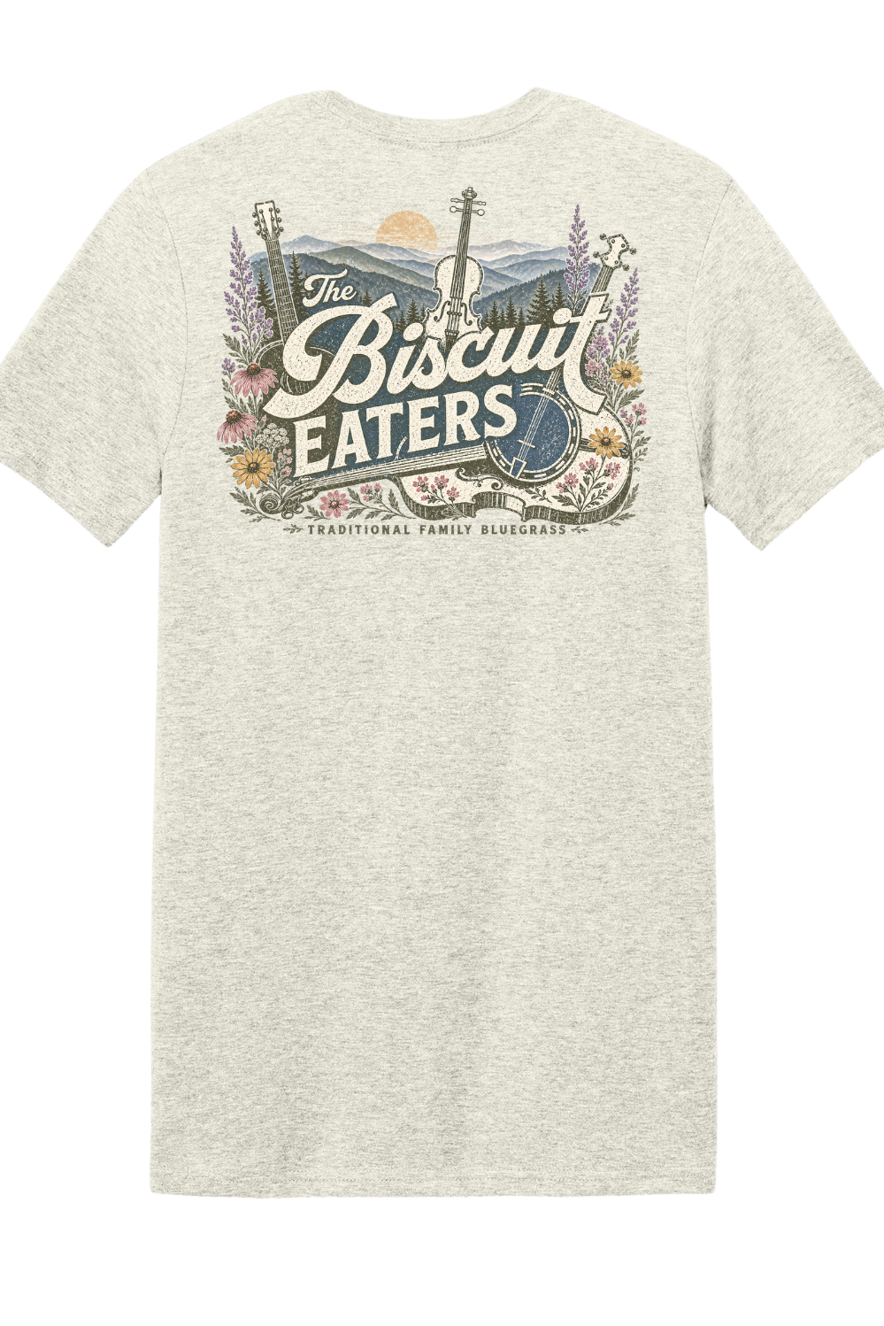 Mountains and Flowers Biscuit Eaters T-shirt